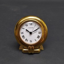 Orologio da tavolo originale Cartier placcato oro mov. quarzo