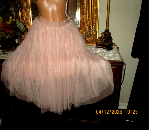 Gonna midi esley blush rosa - esley,