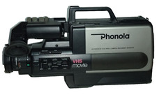 VIDEOCAMERA ANALOGICA PHONOLA 68 VHR 50 ANNI 80 CON BORSA