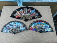 Lotto di 3 Ventagli Souvenir