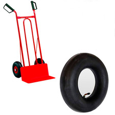 2 X CAMERA D'ARIA 3.00-4 RINF. PER RUOTE CARRELLO CON VALVOLA CURVA METALLICA