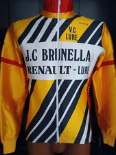 GIACCA ciclismo storica originale vintage team RENAULT J.C. BRUNELLA TG XL