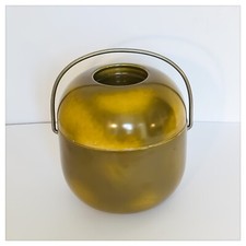 Contenitore a Secchiello Ceramica Vintage FRANCO POZZI PRIMALUNA  A. Pozzi 1972