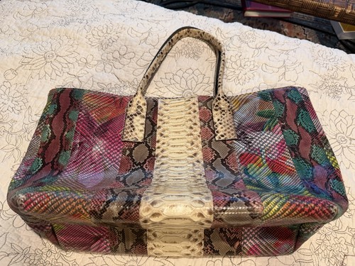 Borsa vero pitone vera pelle - borsa,