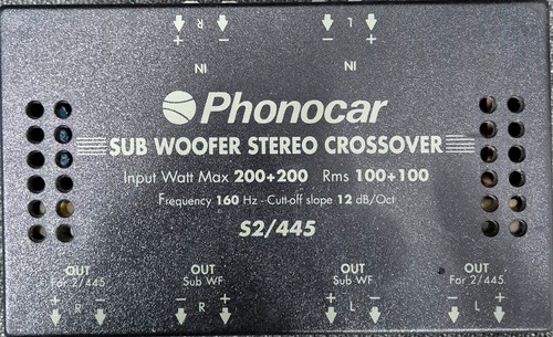 Crossover sub phonocar