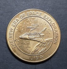 U.S.A. NASA MEDAGLIA THE NEW ERA OF SPACE EXPLORATION HAUCK COVEY