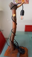lampada artigianale di legno