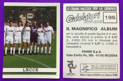 Lecce squadra figurina - lecce,, *figurina