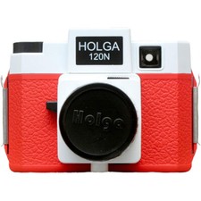 Holga 120N fotocamera medio formato pellicola (rosso/bianco)