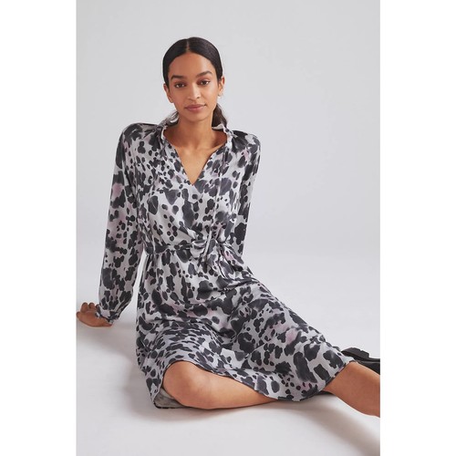 Abito midi leopardato - , in