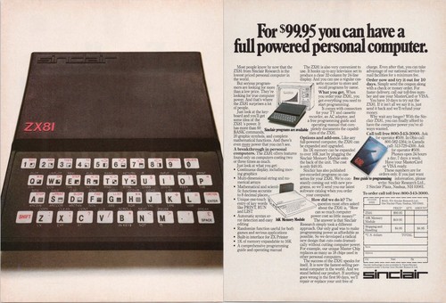 Sinclair zx81 computer vintage - zx81,