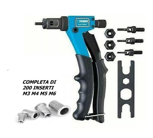 Rivettatrice fervi per - rivettatrice, inserti