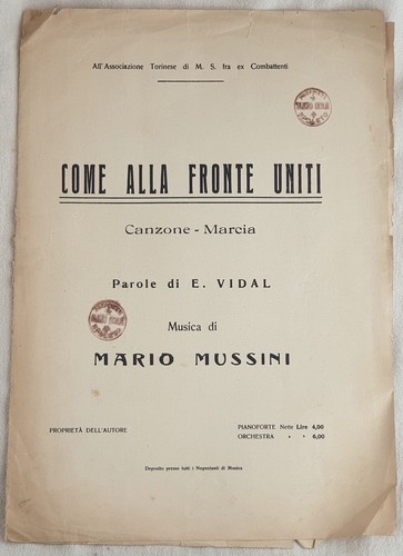 Mario mussini come alla fronte - mario,