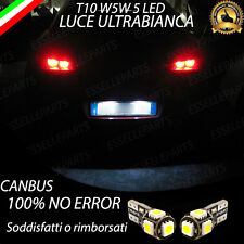 COPPIA LUCI TARGA 5 LED ALFA 159, BRERA T10 W5W CANBUS 100% NO AVARIA
