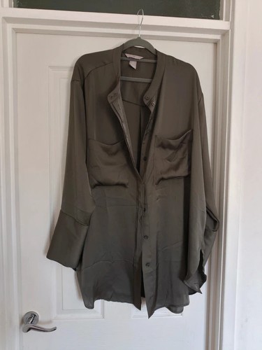 Camicia blusa grigia - camicia, h&m