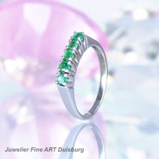 Anello In 585/- Oro Bianco con