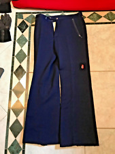 PANTALONI SCI ELLESSE DONNA BLU VINTAGE ANNI ' 70 + REGALO GUANTI e PANTA ROSSI