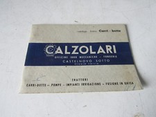 CALZOLARI OFFICINE REGGIO EMILIA CATALOGO LISTINO CARRI-BOTTE TRATTORI 1959