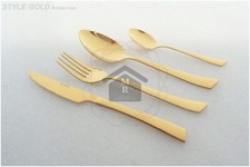 POSATE ACCIAIO INOX 24 Pz. STYLE GOLD