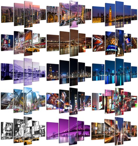 Stampe tela città 200x90cm - tela,