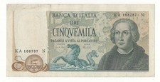 5000 LIRE COLOMBO II TIPO DECR