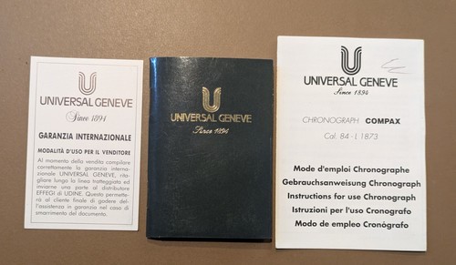 Universal geneve garanzia - garanzia, +
