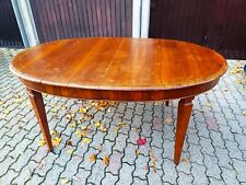 tavolo da pranzo ovale in stile con allungo centrale