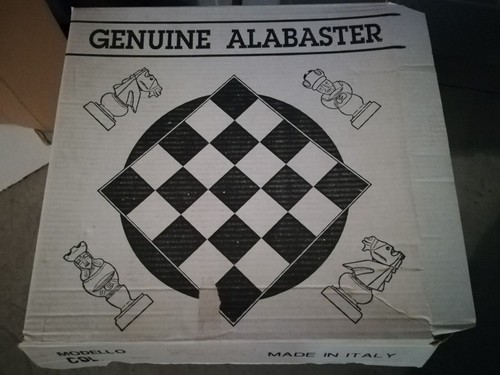 Scacchiera alabastro - scacchiera,