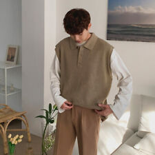 Uomo Knittd Gilet con Colletto