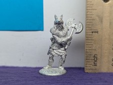 Ferro Vento Metalli 67-012 Maschio Umano Totem Guerriero (Lupo) Miniatura Fantasy