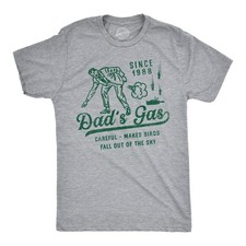 Mens Dads Gas T Shirt Funny
