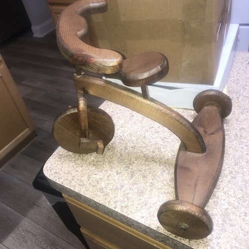 Triciclo legno fatto mano - fatto, a