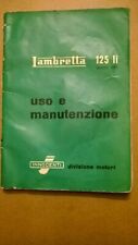 Libretto uso e manutenzione Lambretta 125 li seconda serie originale del 1960