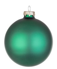 Palla di Natale in vetro verde