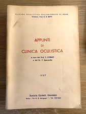 APPUNTI DI CLINICA OCULISTICA. PROF. D'ERMO, SPERANDIO. EDITRICE UNIVERSO 1957