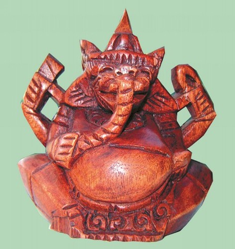 Ganesha scultura legno - scultura,