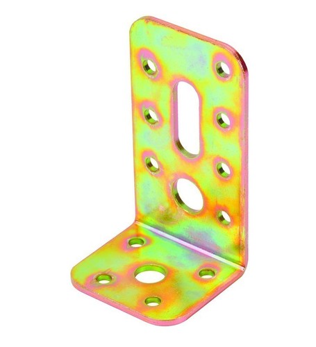 Piastra acciaio angolare 10pz - acciaio,