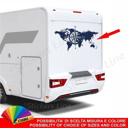 Adesivo per camper - , planisfero