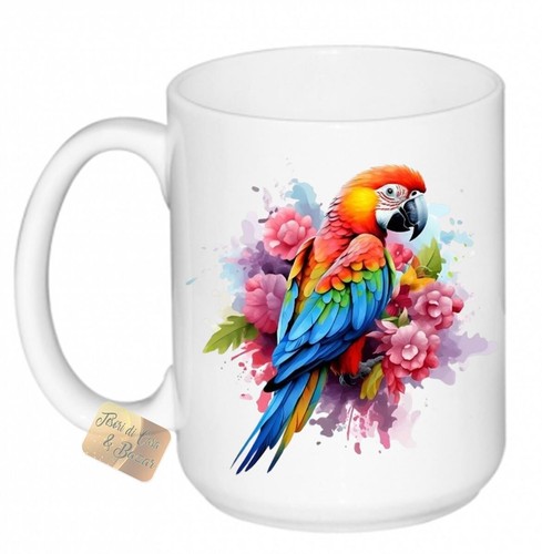 Tazza latte mug pappagallo - latte, ara