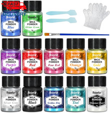 Polvere Di Mica - Pigmento Di Resina Epossidica 12 Colori, Colorante per Sapone,