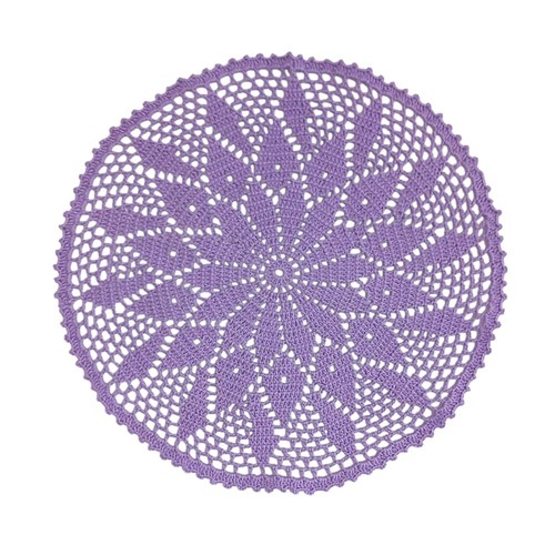 Handmade round crochet doillet - crochet,
