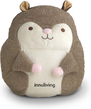 INN-768S Peluche Scoiattolo Riscaldabile, Cuscino Termico a Forma Di Scoiattolo,