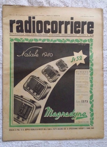 Radiocorriere eiar 1940 52 - tv,