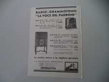 advertising Pubblicità 1932 RADIO GRAMMOFONO LA VOCE DEL PADRONE RG 40/R. 5