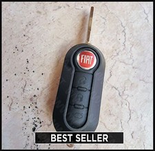 GUSCIO + CHIAVE Fiat 500 500L Panda Punto Evo Bravo Stilo Tasti gomma con LOGO