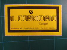 SASSUOLO ADESIVO, IL CORNICIAIO GIANNI