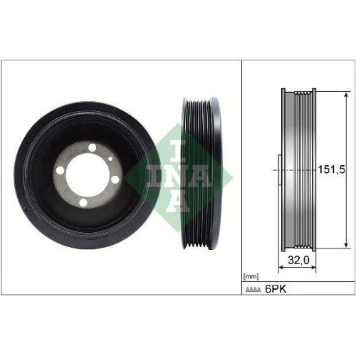 Puleggia cinghia albero - puleggia,