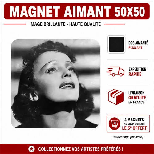 Magnet edith piaf 5x5 - magnet,