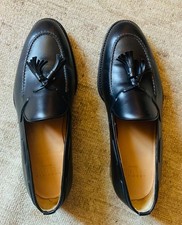 PELUSO Gabriele Napoli  mocassini neri con nappe  , misura 40 , come nuovi