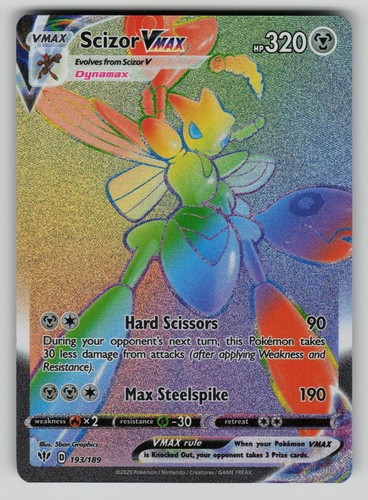 Scizor vmax 193 189 darkness - scizor,